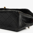 Chanel Vintage Classic Double Flap Bag in Quilted Black Lambskin with 24K Gold-Plated Hardware