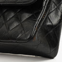 Chanel Vintage Classic Double Flap Bag in Quilted Black Lambskin with 24K Gold-Plated Hardware