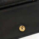 Chanel Mini Classic Black Quilted Lambskin Full Flap Wallet On Chain WOC With 24K Gold-Plated Hardware
