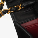 Chanel Mini Classic Black Quilted Lambskin Full Flap Wallet On Chain WOC With 24K Gold-Plated Hardware