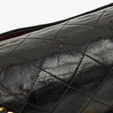 Chanel Vintage Classic Double Flap Bag in Quilted Black Lambskin with 24K Gold-Plated Hardware