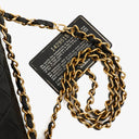 Chanel Vintage Classic Double Flap Bag in Quilted Black Lambskin with 24K Gold-Plated Hardware
