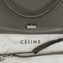 Celine Grey Leather and Suede Trapeze Bag