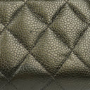 Chanel Quilted Caviar Leather O-Zip Coin Purse