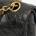 Chanel Vintage Classic Double Flap Bag in Quilted Black Lambskin with 24K Gold-Plated Hardware