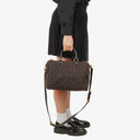 Louis Vuitton Fusain on Idylle Speedy 30 Bandouliere Monogram Handbag