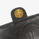 Chanel Small Classic Single Flap Bag Black Quilted Lambskin With 24K Gold-Plated Hardware