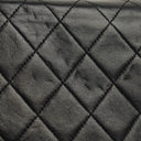 Chanel Mini Classic Black Quilted Lambskin Full Flap Wallet On Chain WOC With 24K Gold-Plated Hardware