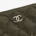 Chanel Quilted Caviar Leather O-Zip Coin Purse