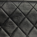 Chanel Mini Classic Black Quilted Lambskin Full Flap Wallet On Chain WOC With 24K Gold-Plated Hardware