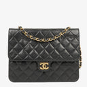 Chanel Small Classic Single Flap Bag Black Quilted Lambskin With 24K Gold-Plated Hardware