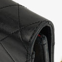 Chanel Mini Classic Black Quilted Lambskin Full Flap Wallet On Chain WOC With 24K Gold-Plated Hardware