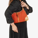 Gucci Jackie Bamboo Handle Suede Shoulder Bag