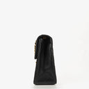 Chanel Maxi CC Classic Single Flap Maxi Logo Bag Black Quilted Lambskin 24K Gold-Plated Hardware