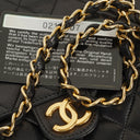 Chanel Small Classic Single Flap Bag Black Quilted Lambskin With 24K Gold-Plated Hardware