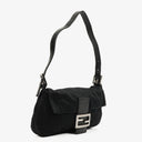Fendi Baguette Black Neoprene Shoulder Bag