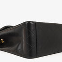 Chanel Maxi CC Classic Single Flap Maxi Logo Bag Black Quilted Lambskin 24K Gold-Plated Hardware