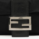 Fendi Baguette Black Neoprene Shoulder Bag