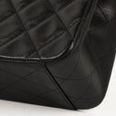 Chanel Maxi CC Classic Single Flap Maxi Logo Bag Black Quilted Lambskin 24K Gold-Plated Hardware