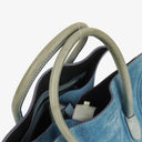 Celine Blue Suede And Leather Medium Phantom Bag