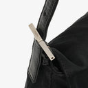 Fendi Baguette Black Neoprene Shoulder Bag