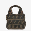 Fendi Fabric FF Tobacco Mini Cosmetic Bag