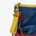 Chanel Multicolor Quilted Suede and Leather Medium Gabrielle Hobo Bag