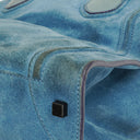 Celine Blue Suede And Leather Medium Phantom Bag