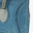Celine Blue Suede And Leather Medium Phantom Bag