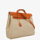 Hermes Herbag Natural Toile Vache Hunter MM 2 In 1 Bag