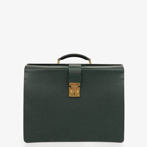 Louis Vuitton Taiga Pilot Case Oural Epicea Briefcase
