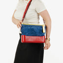Chanel Multicolor Quilted Suede and Leather Medium Gabrielle Hobo Bag