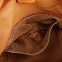 Celine Vintage Macadam Triomphe Brown Drawstring Bucket Bag