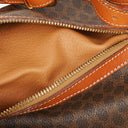Celine Vintage Macadam Triomphe Brown Drawstring Bucket Bag