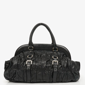 Prada Black Nappa Gaufre Leather Bag