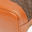 Celine Vintage Macadam Triomphe Brown Drawstring Bucket Bag