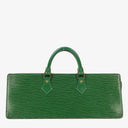 Louis Vuitton Sac Triangle Green EPI Leather Handbag