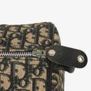 Christian Dior Trotter 30 Vintage Beige/Navy Boston Bag