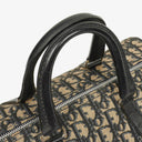 Christian Dior Trotter 30 Vintage Beige/Navy Boston Bag