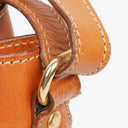 Celine Vintage Macadam Triomphe Brown Drawstring Bucket Bag