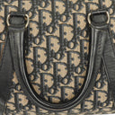 Christian Dior Trotter 30 Vintage Beige/Navy Boston Bag