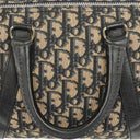 Christian Dior Trotter 30 Vintage Beige/Navy Boston Bag