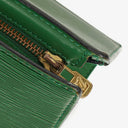 Louis Vuitton Sac Triangle Green EPI Leather Handbag