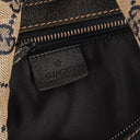 Gucci Charmy Navy GG Canvas Sherry Line Hobo Bag