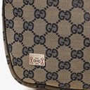 Gucci Charmy Navy GG Canvas Sherry Line Hobo Bag