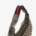Gucci Charmy Navy GG Canvas Sherry Line Hobo Bag
