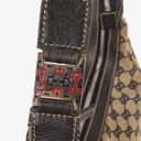 Gucci Charmy Navy GG Canvas Sherry Line Hobo Bag