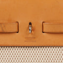 Hermes Herbag PM Vache Hunter Criss Viking Ecru Beige Naturel 2 Way Backpack With Palladium Hardware