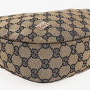 Gucci Charmy Navy GG Canvas Sherry Line Hobo Bag