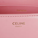 Celine Claude Long Triomphe East West Shoulder Bag Shiny Pink (Rose) Calfskin